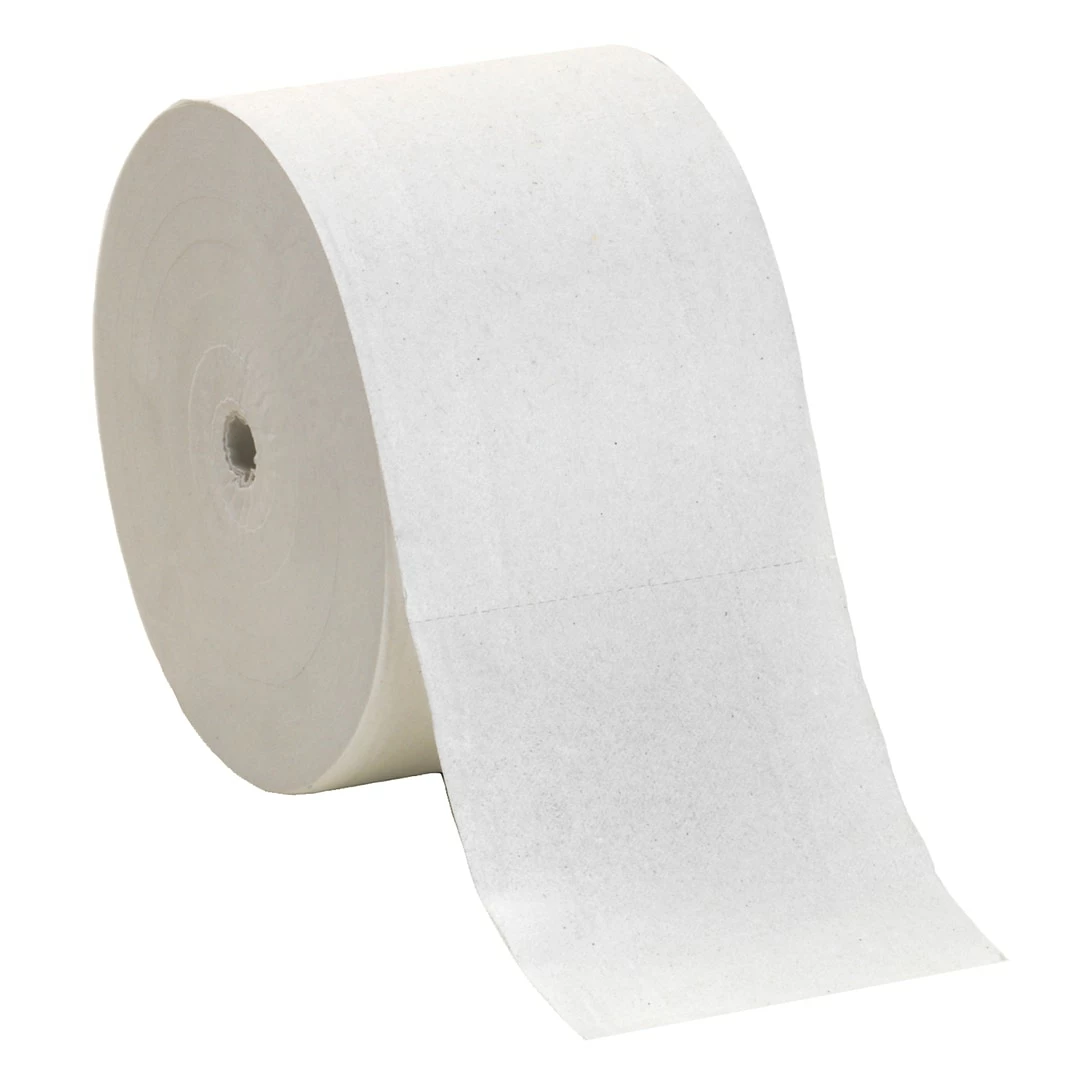 Compact Recycled Coreless Toilet Paper, 2-Ply, White, 1500 Sheets/Roll, 18 Rolls/Carton (19378) - Image 6