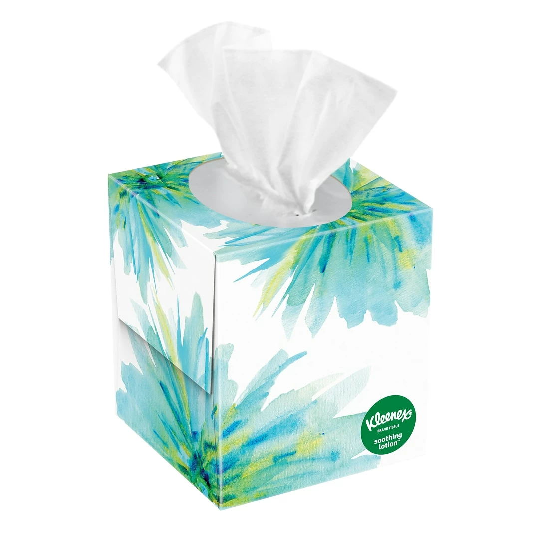Kleenex Boutique Lotion Facial Tissue, 3-Ply, 65 Sheets/Box, 27/Carton (25829) - Image 6