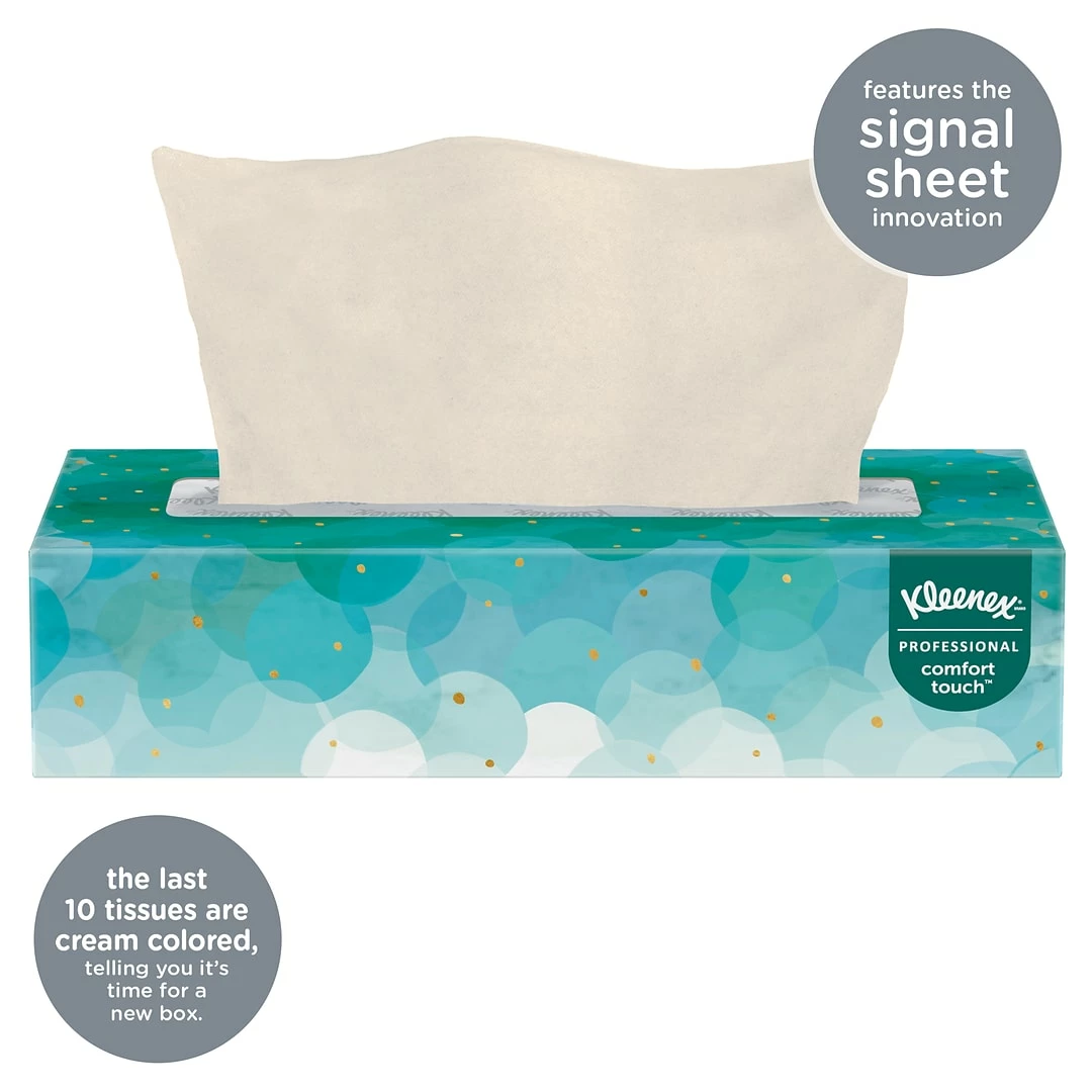 Kleenex Standard Facial Tissue, 2-Ply, 100 Sheets/Box (21400) - Image 3