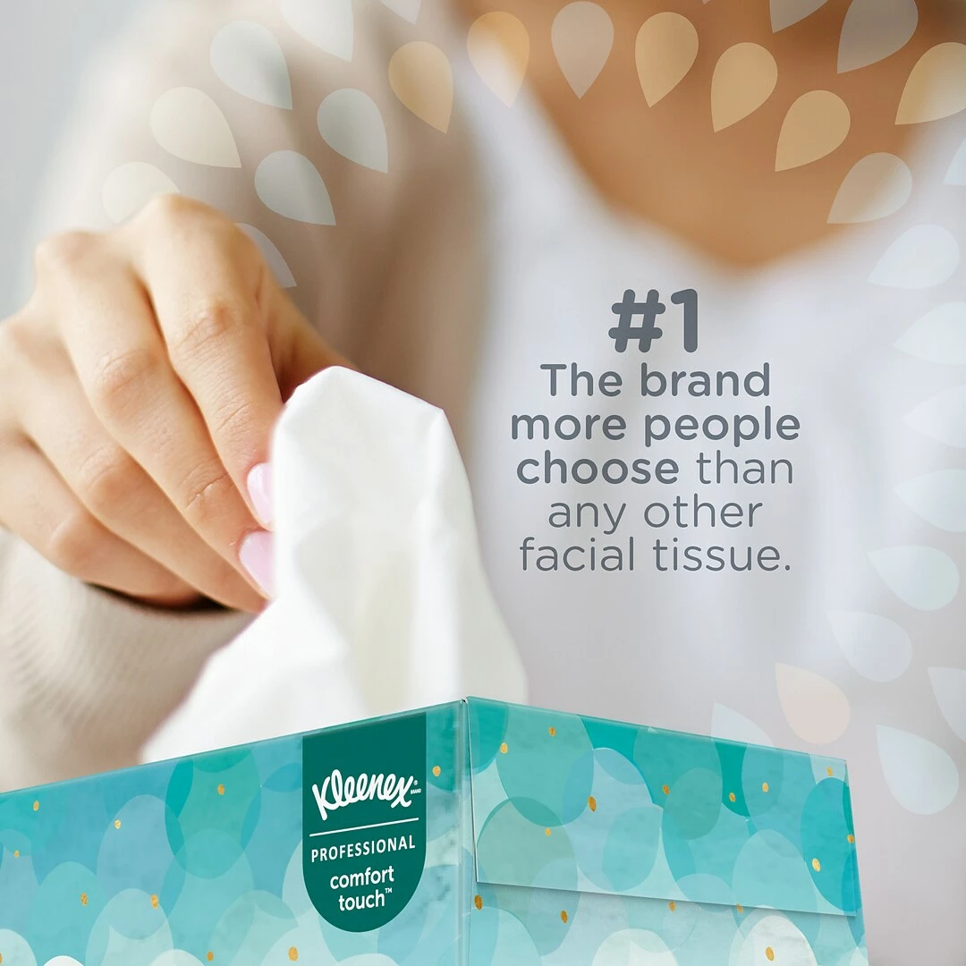 Kleenex Standard Facial Tissue, 2-Ply, 100 Sheets/Box (21400) - Image 4