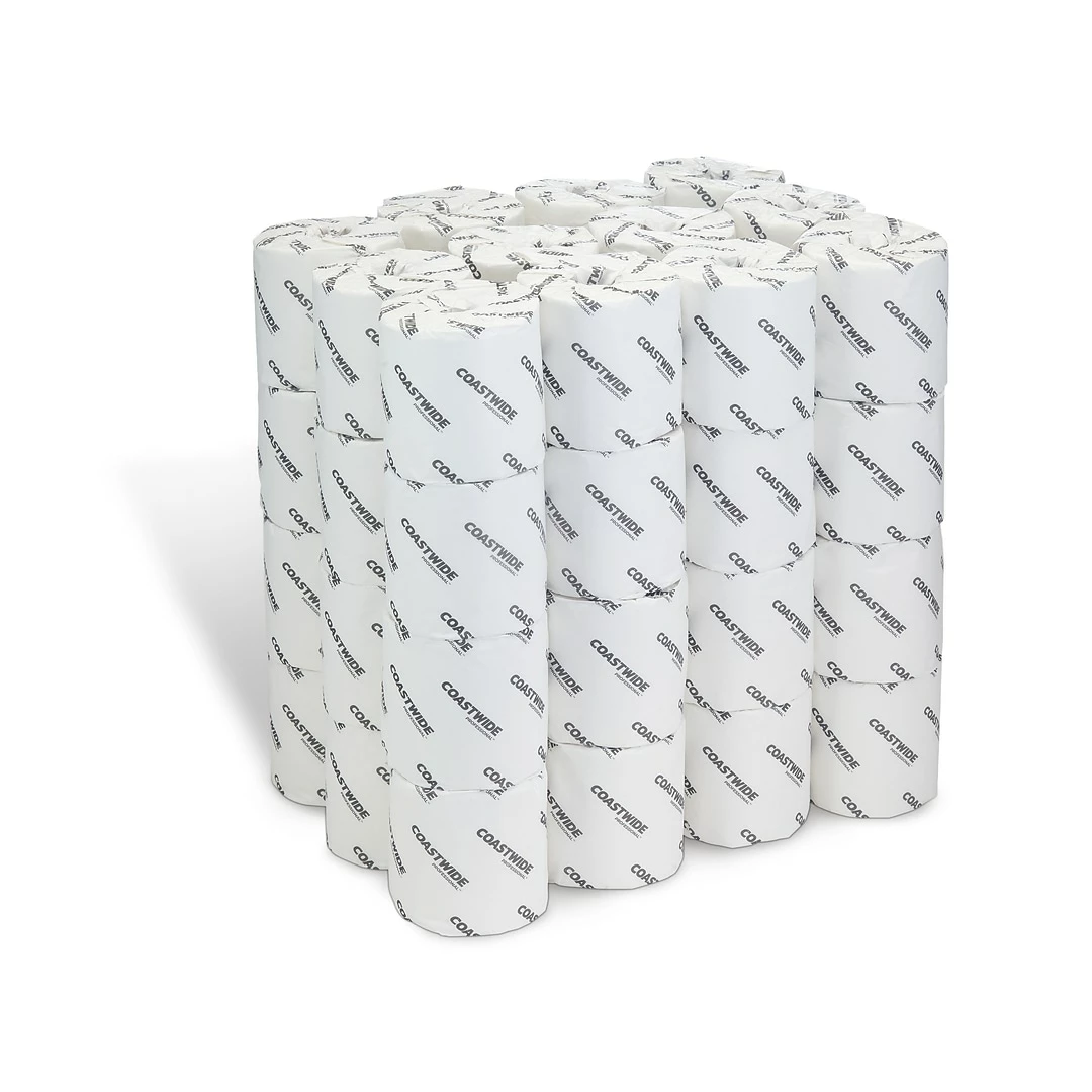 Coastwide Professional™ Recycled 2-Ply Standard Toilet Paper, White, 350 Sheets/Roll, 48 Rolls/Carton (CW20189) 2 Coastwide Professional™ Recycled 2-Ply Standard Toilet Paper, White, 350 Sheets/Roll, 48 Rolls/Carton (CW20189) - Image 2