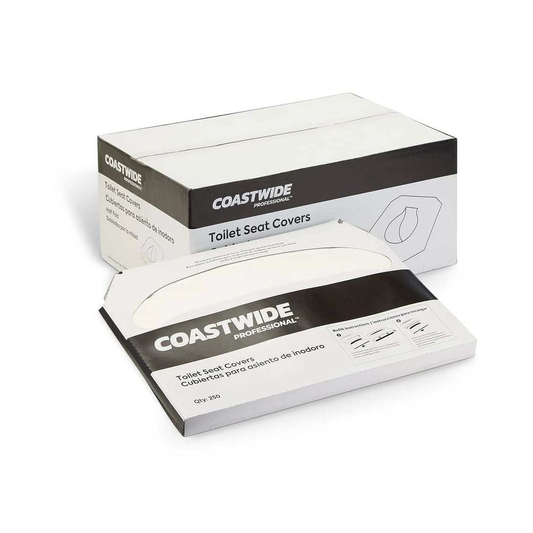 Scott Toilet Seat Covers, 15" X 18", 125 Covers/Pack, 24 Packs/Carton (7410)