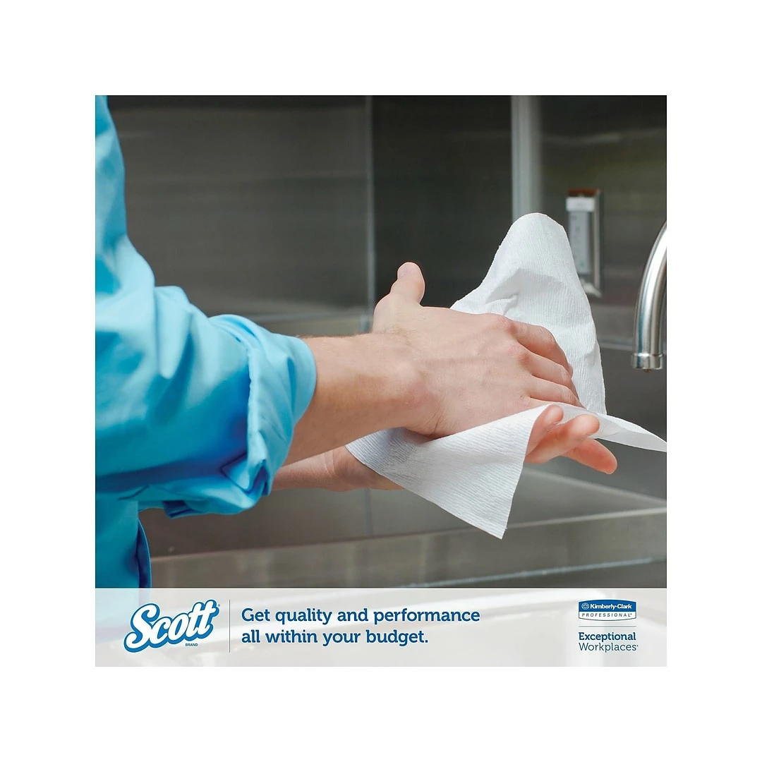 Scott Essential Recycled Hardwound Paper Towels, 1-ply, 1000 Ft./Roll, 6 Rolls/Carton (01005) - Image 7