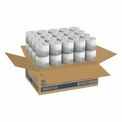 Pacific Blue Basic 1-Ply Inner Wrapped Embossed Toilet Paper By GP PRO, White, 550 Sheets/Roll, 80 Rolls/Case (19881/01)