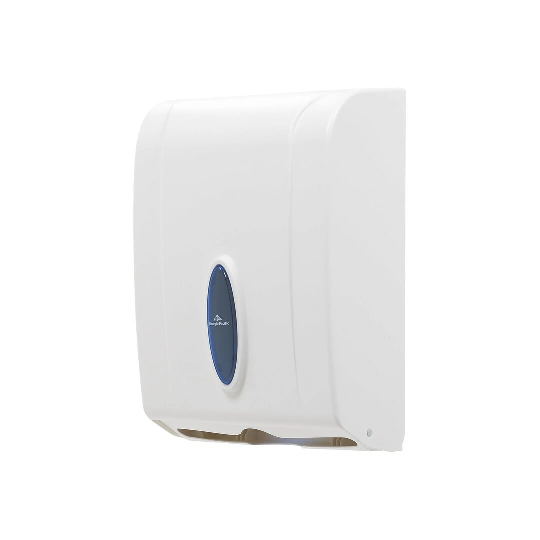 Georgia-Pacific Plastic C-Fold/Multifold Paper Towel Dispenser, White (56630/01) - Image 3