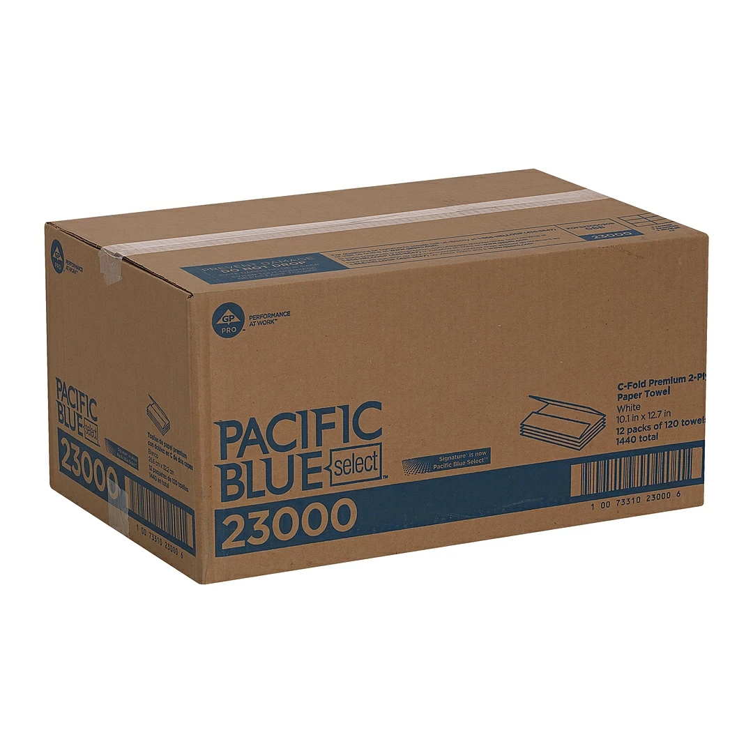 Pacific Blue Select C-Fold Paper Towels, 2-ply, 120 Sheets/Pack (23000) 2 Pacific Blue Select C-Fold Paper Towels, 2-ply, 120 Sheets/Pack (23000) - Image 2