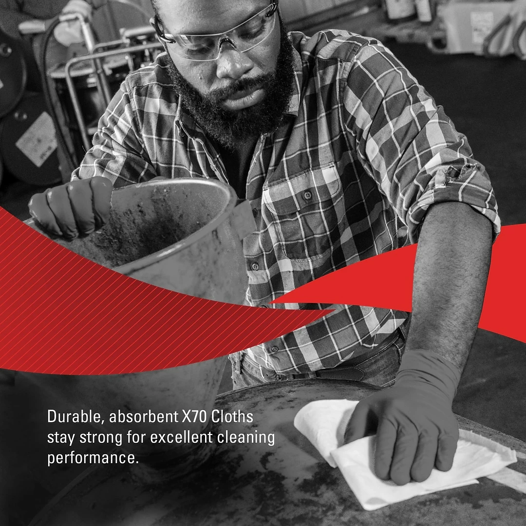 WypAll® X70 Center-Pull, 1-Ply, Cloth Paper Towels, 200/Box (55300) - Image 6