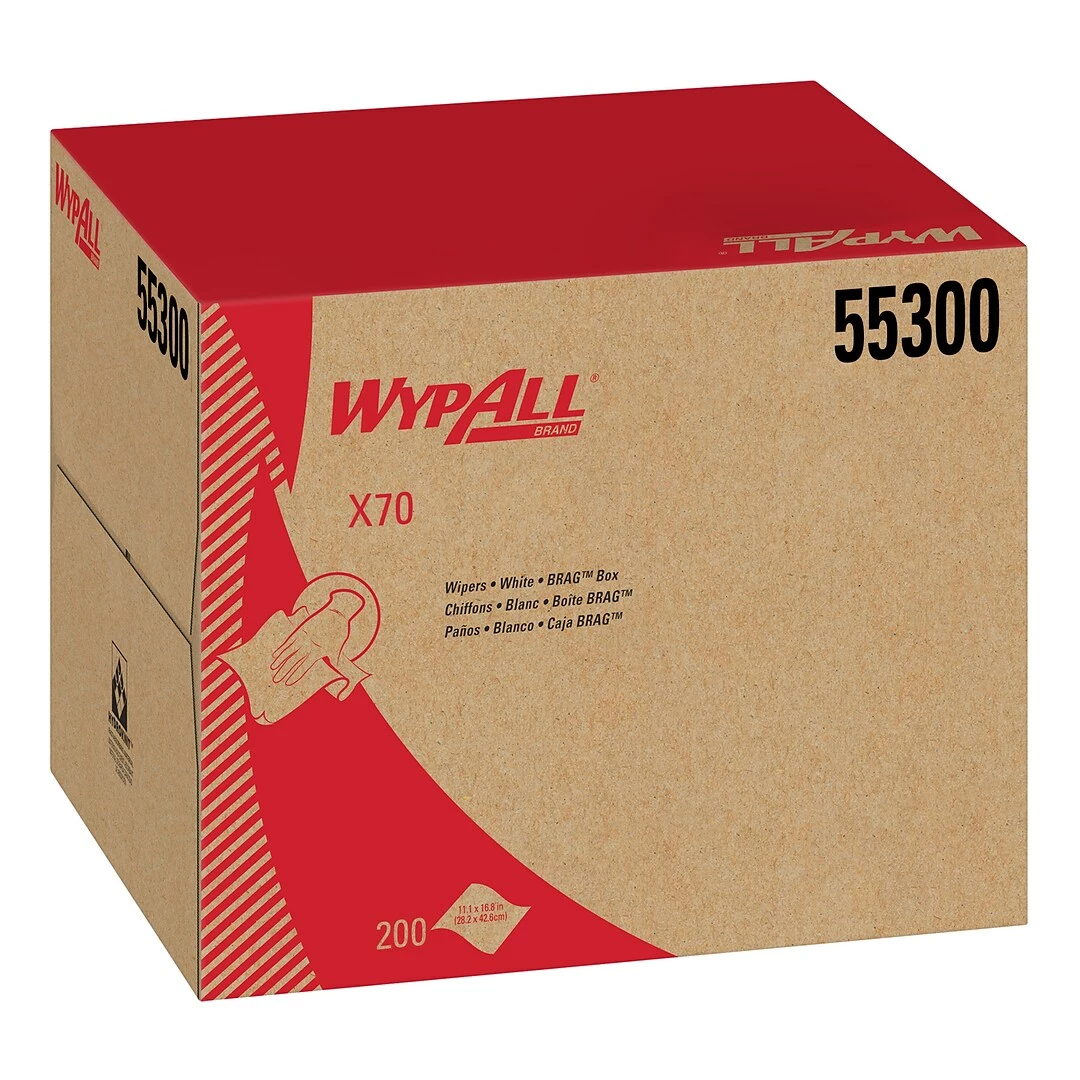 WypAll® X70 Center-Pull, 1-Ply, Cloth Paper Towels, 200/Box (55300) - Image 8