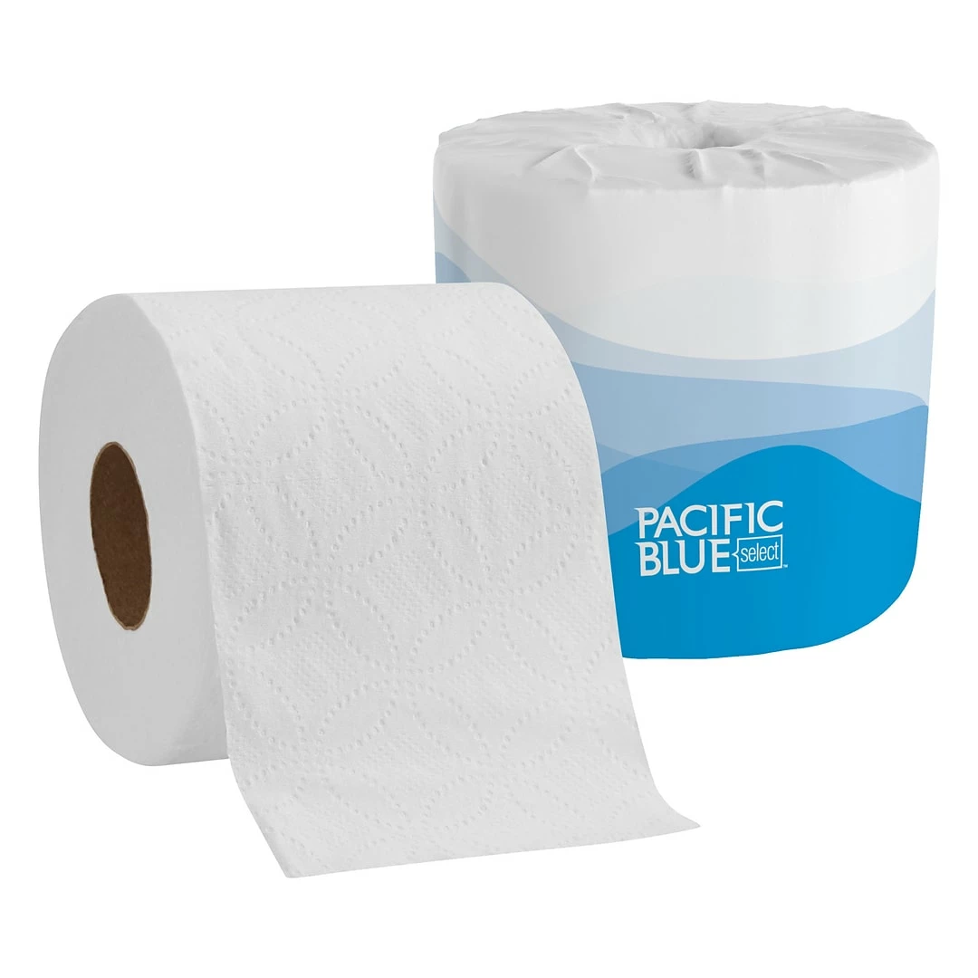 Pacific Blue Select 2-Ply Embossed Toilet Paper By GP PRO, White, 550 Sheets/Roll, 40 Rolls/Case (18240/01) - Image 3