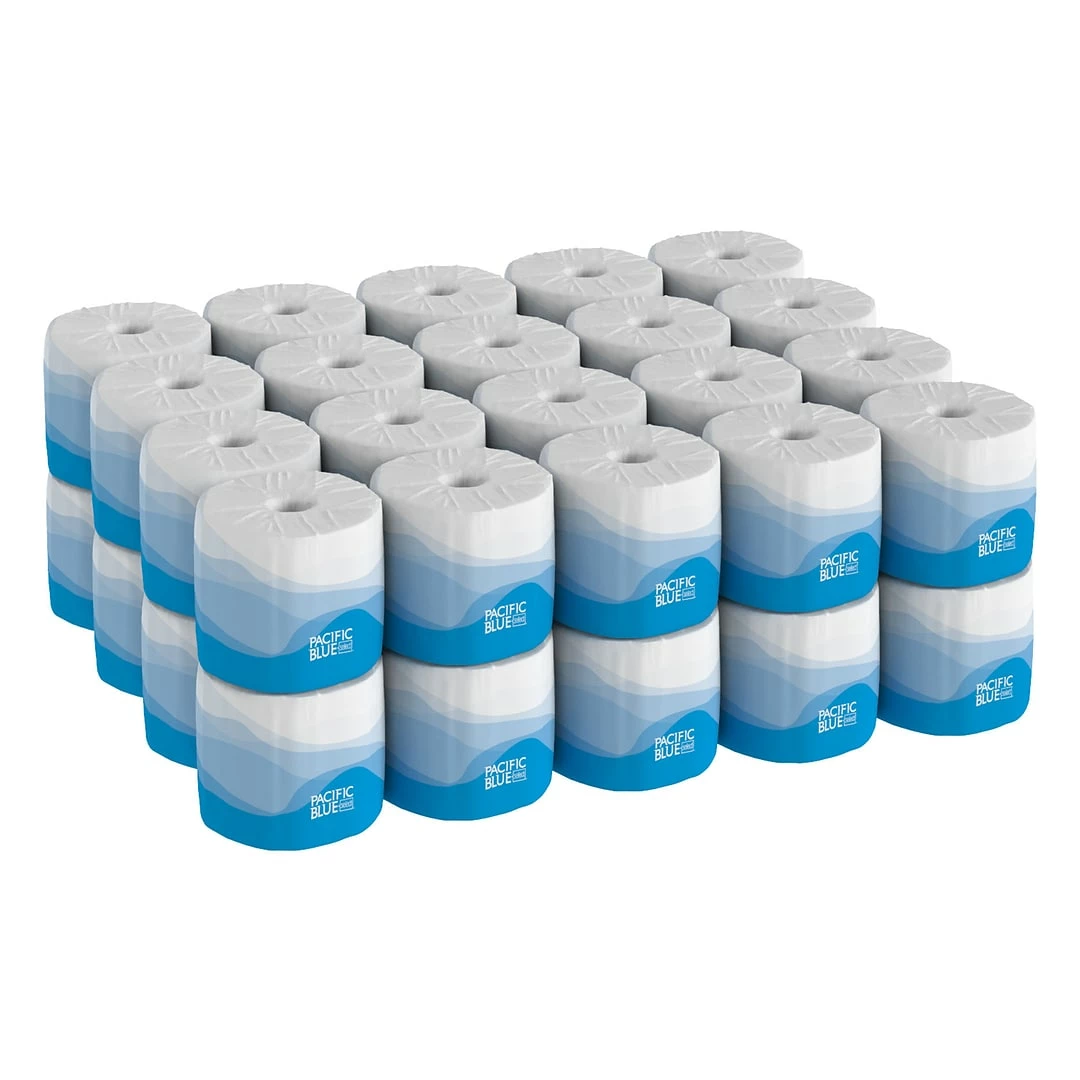 Pacific Blue Select 2-Ply Embossed Toilet Paper By GP PRO, White, 550 Sheets/Roll, 40 Rolls/Case (18240/01) - Image 4