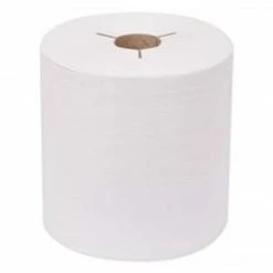 Tork Universal Hand Towel Roll, Notched, 7.5" X 630 Ft, White, 6 Rolls/Carton (TRK8031600)