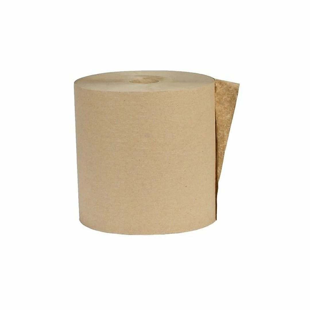 Eco Green Recycled Hardwound Paper Towels, 1-ply, 800 Ft./Roll, 6 Rolls/Carton (APVEK80166)