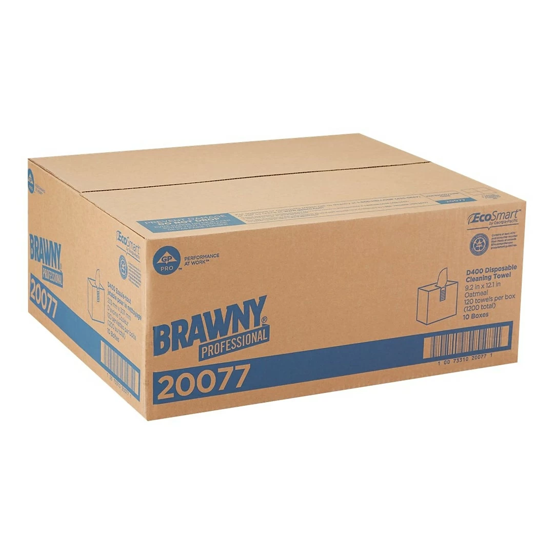 Brawny Professional D400 DRC Wipers, Oatmeal, 120 Sheets/Box (20077) - Image 5