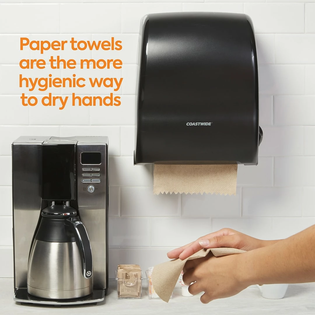 Eco Green Recycled Hardwound Paper Towels, 1-ply, 6 Rolls/Carton (EK8018-6) - Image 3