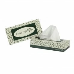 Floral Soft Facial Tissue, 2-ply, 100 Tissues/Box, 30 Boxes/Pack (F100)