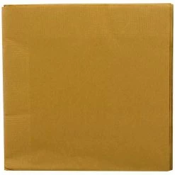 JAM Paper® Medium Lunch Napkins, 6 1/2 X 6 1/2, Gold, 40/Pack (356028328)
