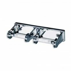 Alpine Industries Toilet Paper Holder With Shelf Storage Rack, Single Post Dispenser, Stainless Steel, (2-Pack)