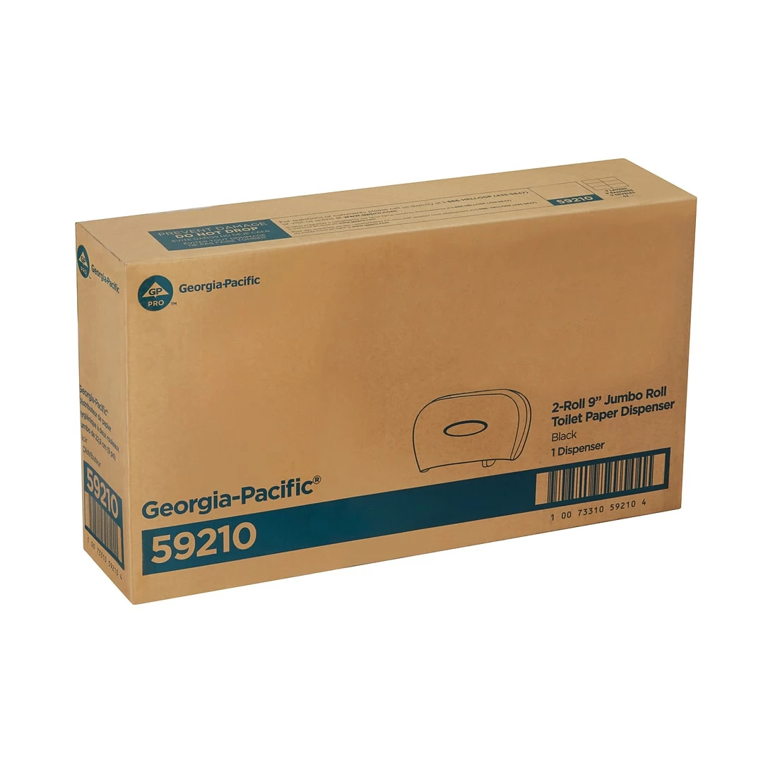 Georgia-Pacific Georgia Pacific® Jumbo Jr. Toilet Paper Dispenser, Black (59210) - Image 2
