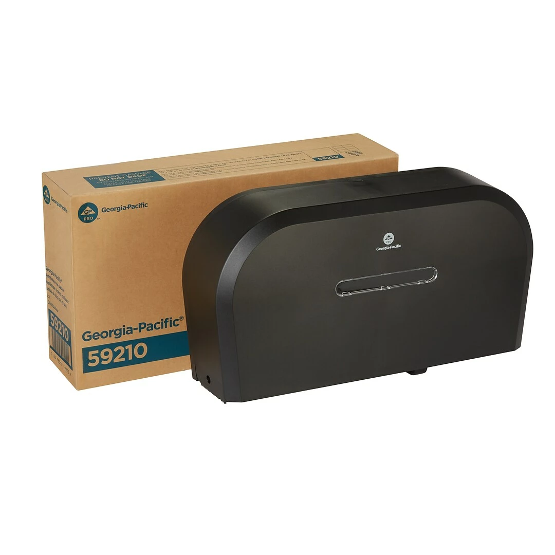 Georgia-Pacific Georgia Pacific® Jumbo Jr. Toilet Paper Dispenser, Black (59210) - Image 3