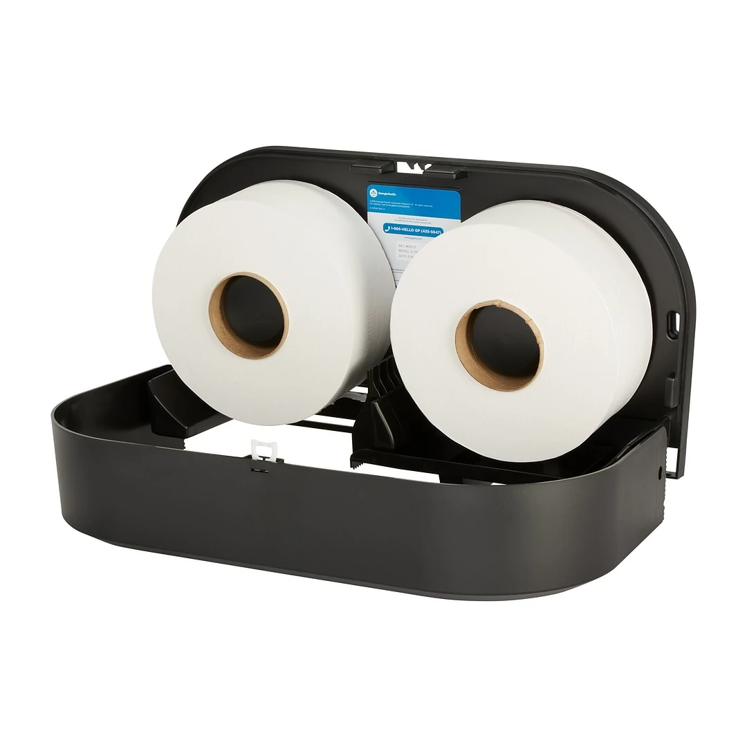 Georgia-Pacific Georgia Pacific® Jumbo Jr. Toilet Paper Dispenser, Black (59210) - Image 9