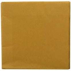 JAM Paper Beverage Napkin, 2-ply, Gold, 40 Napkins/Pack (356028327)