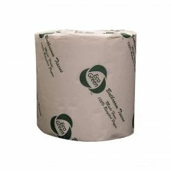 American Paper Eco Green 2-Ply Standard Toilet Paper, White, 550 Sheets/Roll, 18 Rolls/Carton (EB8543)