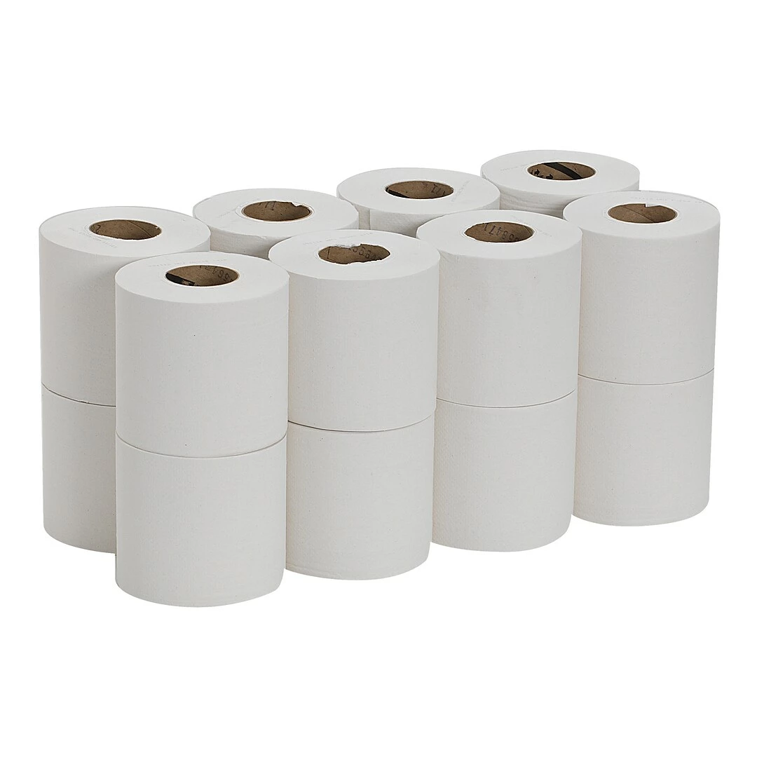 SofPull Mini 2-Ply Centerpull Toilet Paper, White, 500 Sheets/Roll, 16 Rolls/Carton (19516) - Image 6