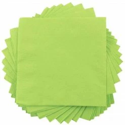 JAM Paper Lunch Napkin, 2-ply, Lime Green, 40 Napkins/Pack (6255620724)