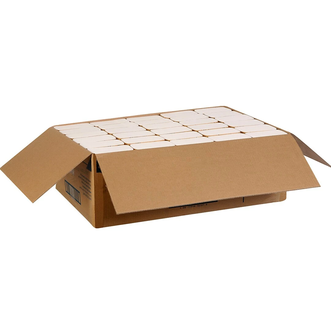 Preference 2-Ply Single Fold Interfold Toilet Paper, White, 400 Sheets/Pack, 60 Packs/Carton (10101) - Image 2