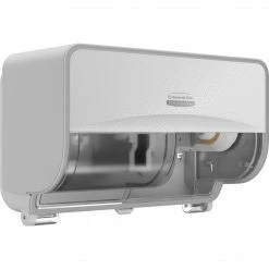 Kimberly-Clark Professional ICON Coreless 2-Roll Horizontal Toilet Paper Dispenser With Faceplate, White Mosaic (58712)