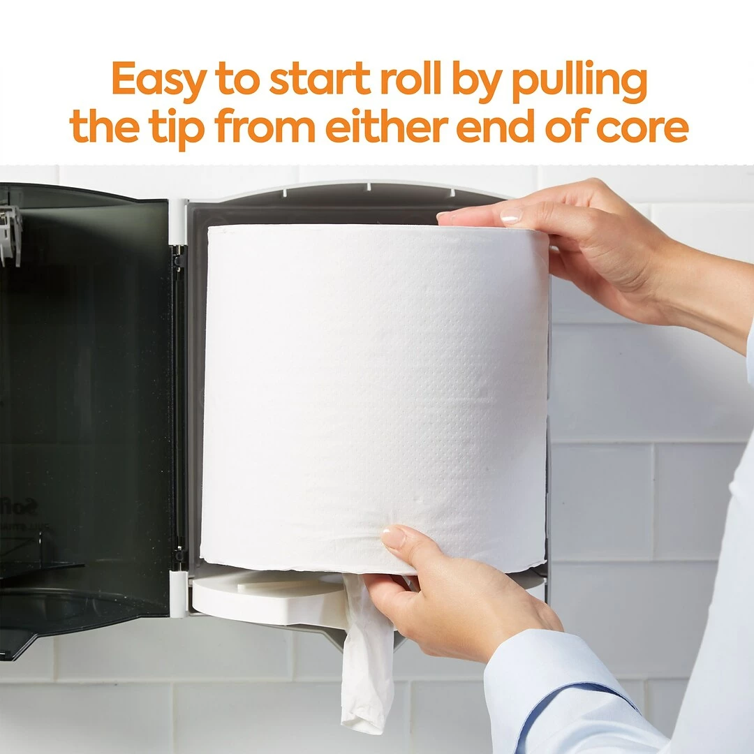 Coastwide Professional™ Centerpull Paper Towel, 2-Ply, White, 660 Sheets/Roll, 6 Rolls/Carton (CW26115) - Image 4