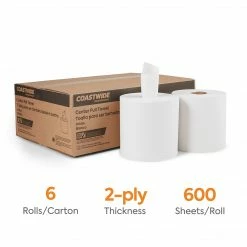 Heavenly Choice Center Pull Towel, 1-Ply, Natural, 750'/Roll, 6/Carton (410082/31638)
