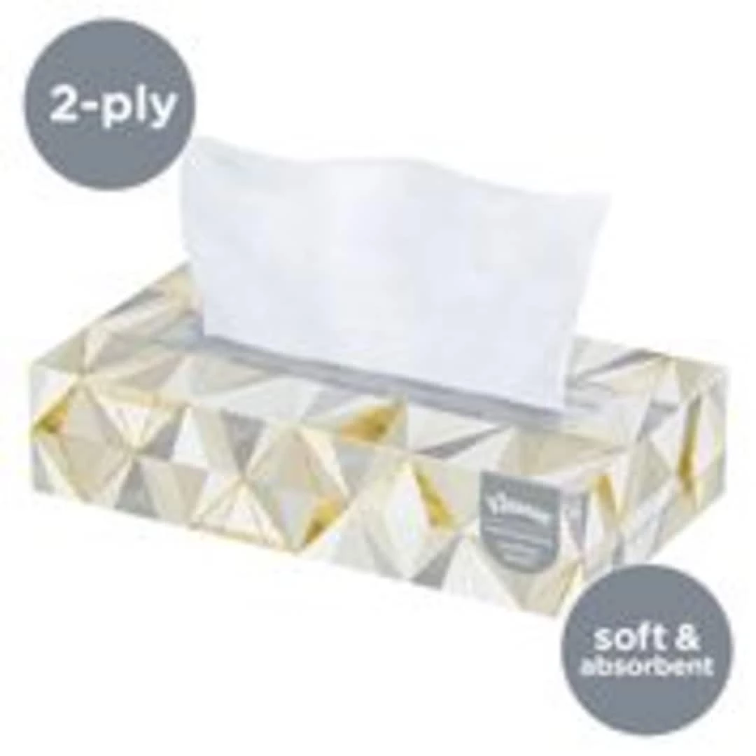 Kleenex Standard Facial Tissue, 2-Ply, White, 100 Sheets/Box, 36 Boxes/Pack (21400CT) - Image 3