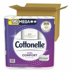 Cottonelle Ultra ComfortCare 2-Ply Standard Toilet Paper, White, 268 Sheets/Roll, 24 Mega Rolls/Pack (53756)