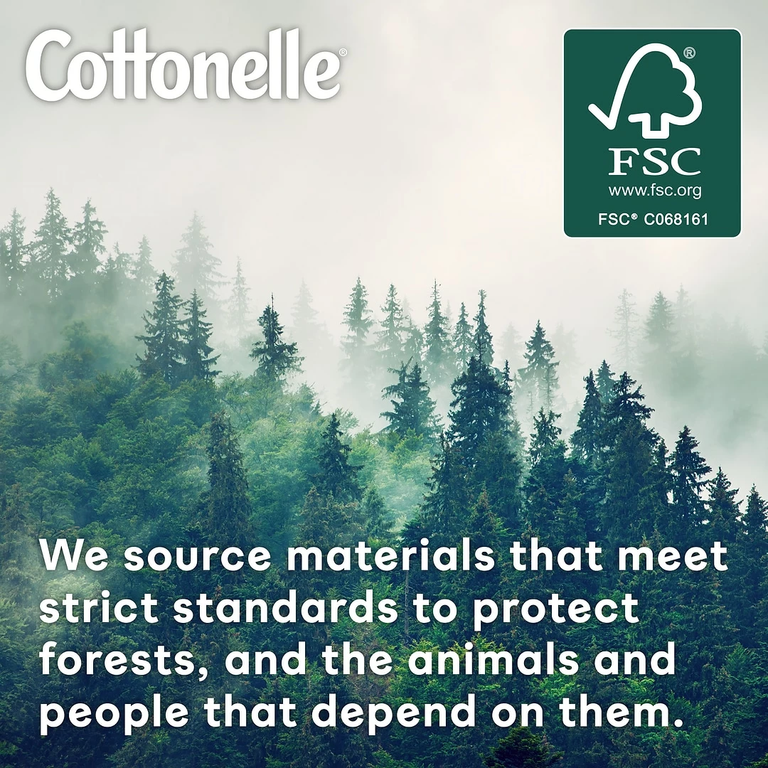 Cottonelle Ultra CleanCare 1-Ply Standard Toilet Paper, White, 312 Sheets/Roll, 24 Mega Rolls/Pack (53757) - Image 6