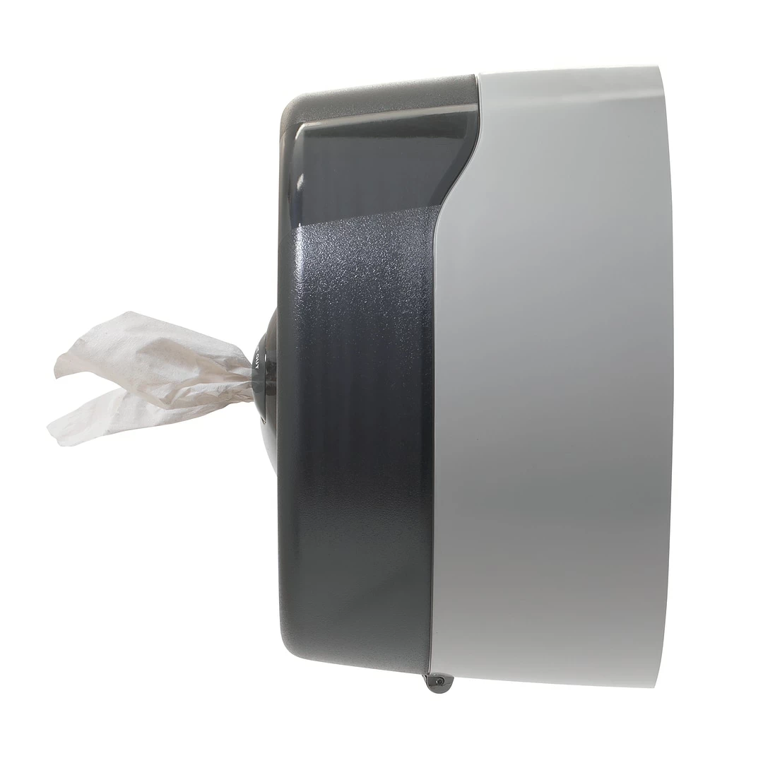 SofPull® Twin High-Capacity Centerpull Bathroom Tissue Dispenser By GP PRO, Smoke (56509) - Image 6