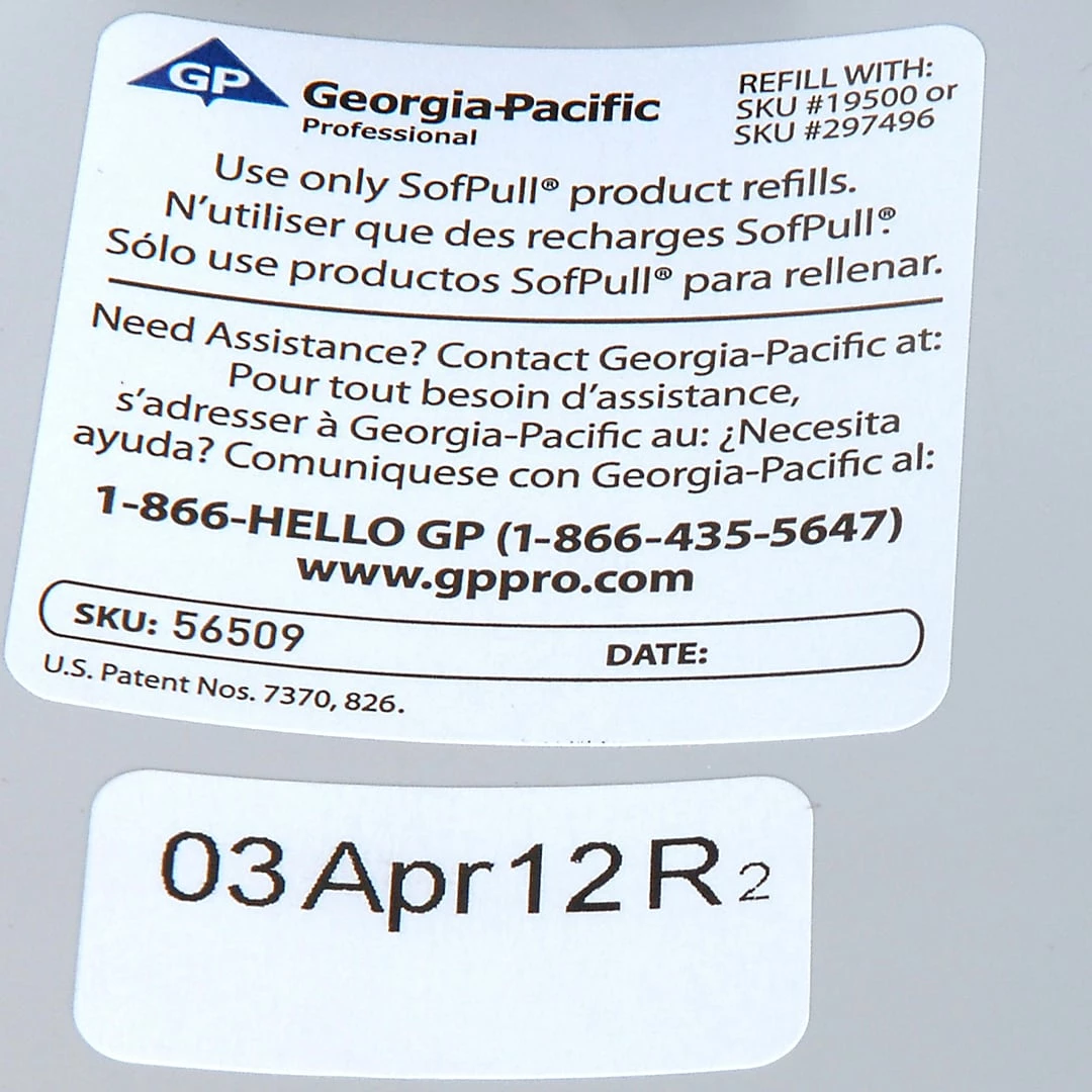 SofPull® Twin High-Capacity Centerpull Bathroom Tissue Dispenser By GP PRO, Smoke (56509) - Image 7