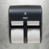 Georgia-Pacific Compact 4-Roll Quad Coreless Toilet Paper Dispenser By GP PRO, Stainless Steel, 11.75” W X 6.90” D X 13.25” H (56748)