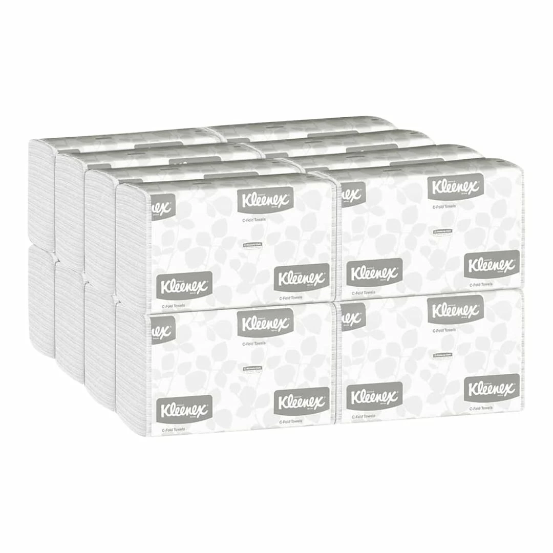 Kleenex C-Fold Paper Towels, 1-Ply, 150 Sheets/Pack, 16 Packs/Carton (01500) - Image 4