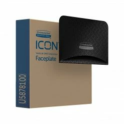 Kimberly-Clark Professional ICON Faceplate For Coreless Two-Roll Vertical Toilet Paper Dispensers, Black Mosaic (58781)