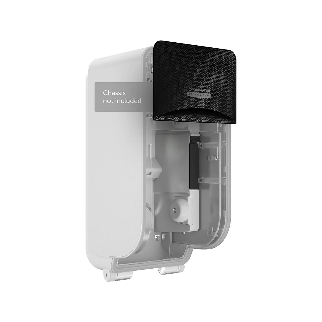 Kimberly-Clark Professional ICON Faceplate For Coreless Two-Roll Vertical Toilet Paper Dispensers, Black Mosaic (58781) - Image 3