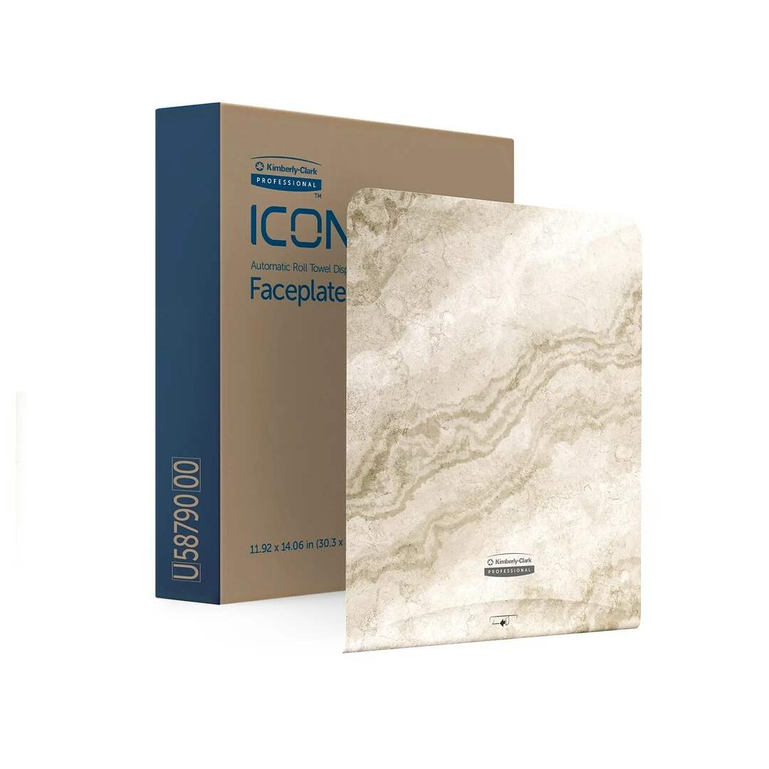 Kimberly-Clark Professional ICON Faceplate For Automatic Roll Towel Dispensers, Warm Marble (58790) - Image 2