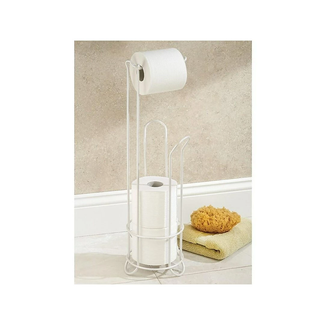 InterDesign Classico Free Standing Standard Dispenser, Pearl White (68714) - Image 2