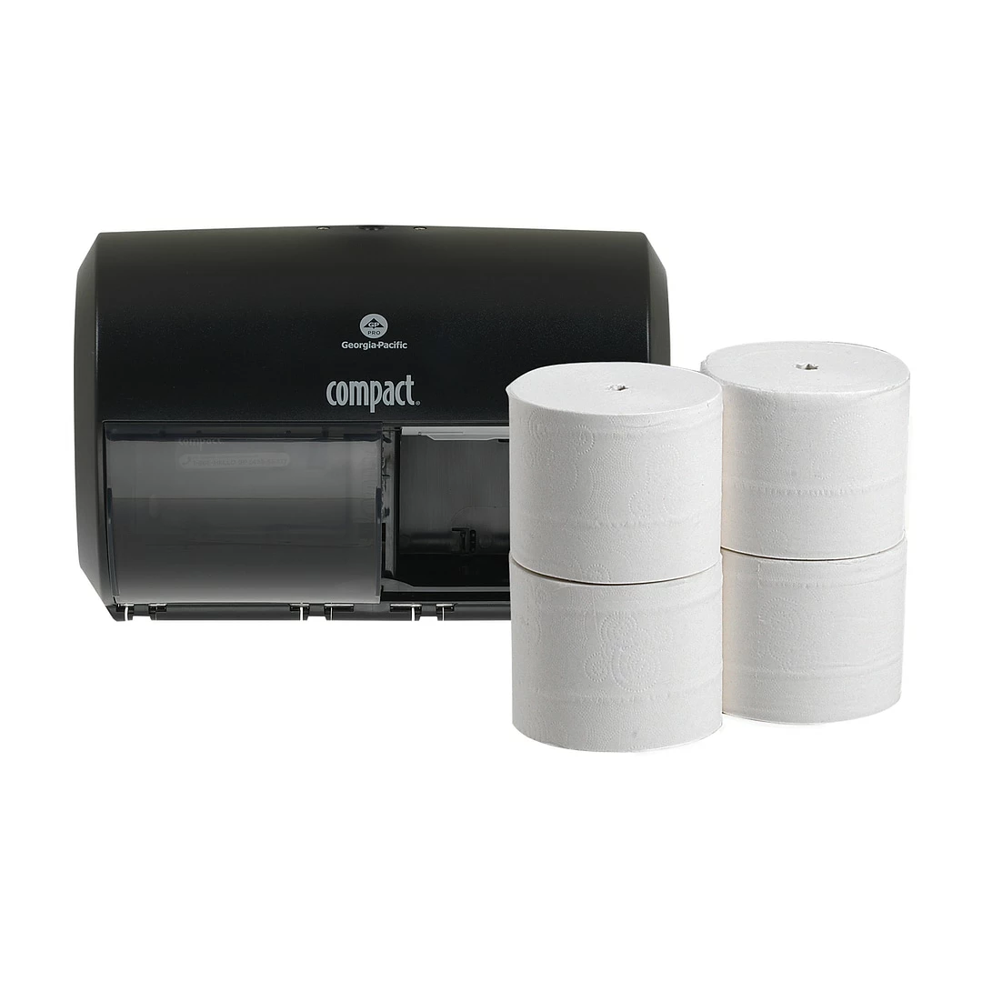 Angel Soft Ps Compact Coreless Toilet Paper Starter Kit; Translucent Smoke Dispenser (5679500) 1 Angel Soft Ps Compact Coreless Toilet Paper Starter Kit; Translucent Smoke Dispenser (5679500)