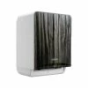 Kimberly-Clark Professional ICON Automatic Roll Towel Dispenser With Faceplate, Brushed Gray/Ebony Wood Grain (58750)