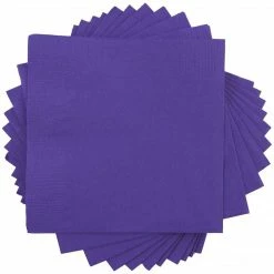 JAM Paper Beverage Napkin, 2-ply, Purple, 480 Napkins/Pack (5255620727B)