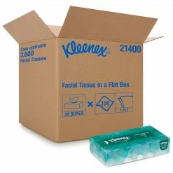 Kleenex Naturals Facial Tissue, 2-ply, 125 Tissues/Box, 48 Boxes/Pack (21601)