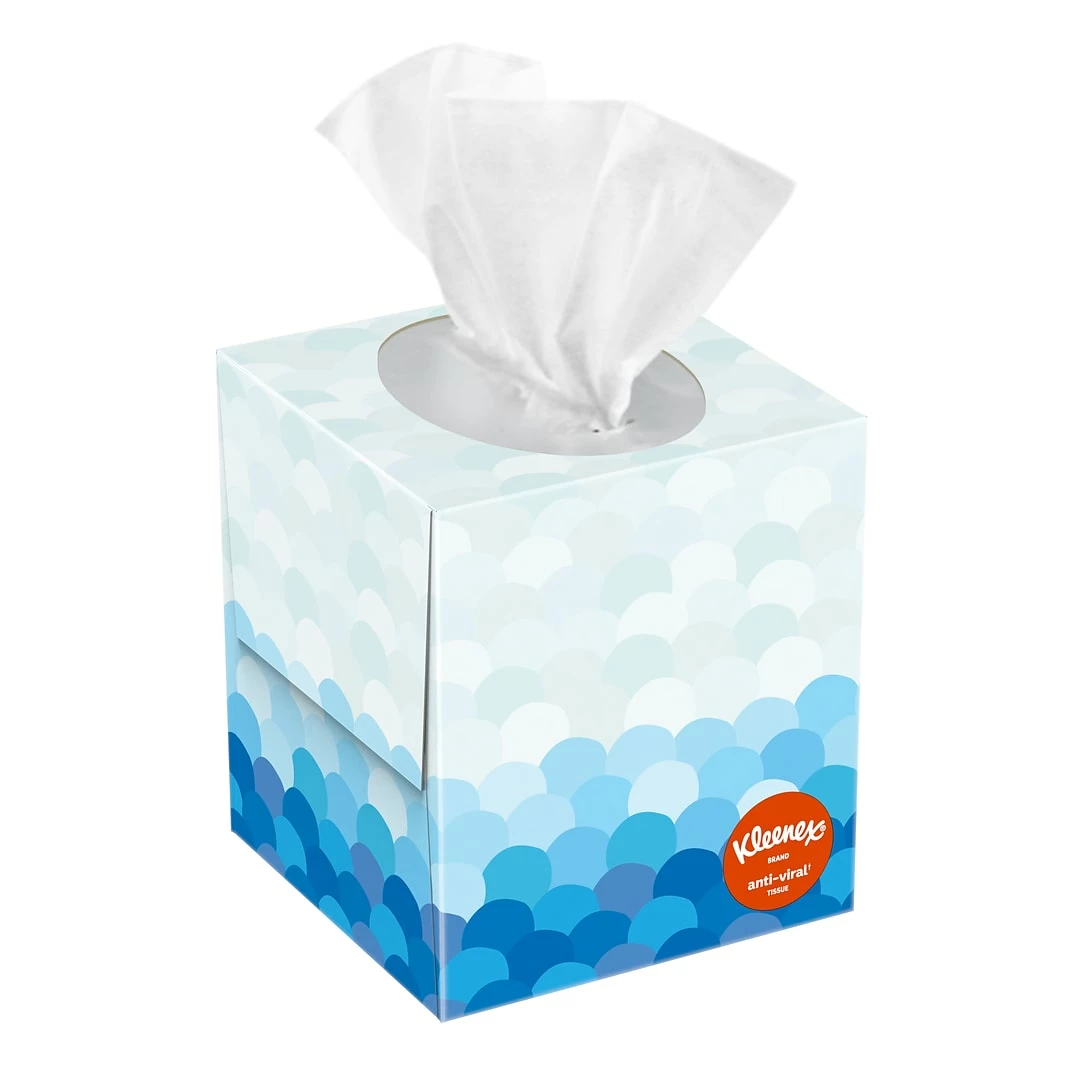 Kleenex Boutique Antiviral Facial Tissue, 3-Ply, 55 Sheets/Box, 27/Carton (49978) - Image 5