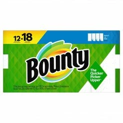 Bounty Select-A-Size Kitchen Rolls Paper Towel, 2-Ply, White, 74 Sheets/Roll, 12 Rolls/Carton (74795/65538)