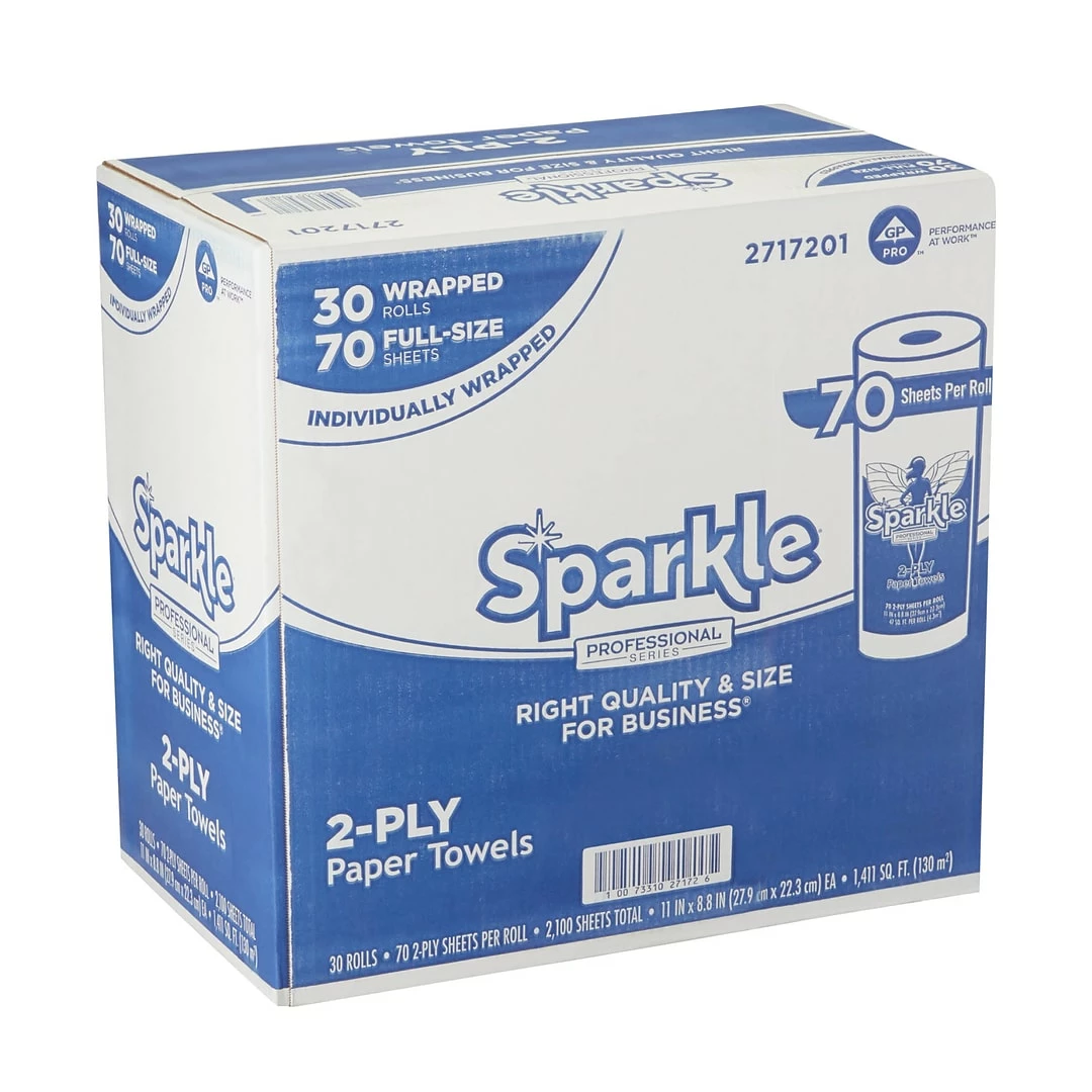 Sparkle Professional Series Paper Towels, 2-ply, 70 Sheets/Roll, 30 Rolls/Pack (2717201) - Image 5